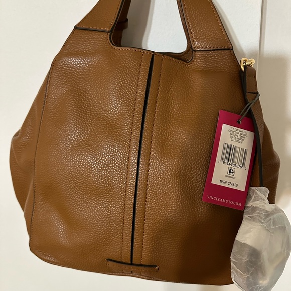 Vince Camuto Brown Leather Shoulder Bag - Picture 7 of 8